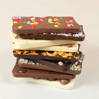 Selection of 100g chocolate bars