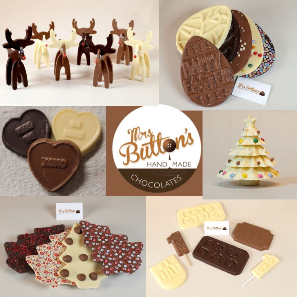 Collage of seasonal chocolates